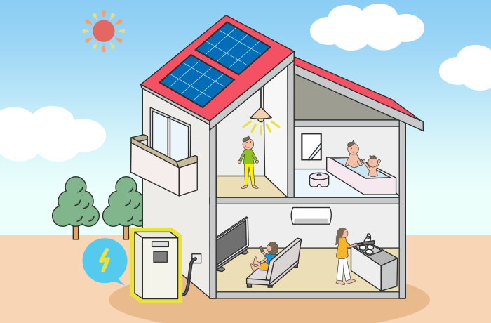 太陽光発電と蓄電池併用するメリット