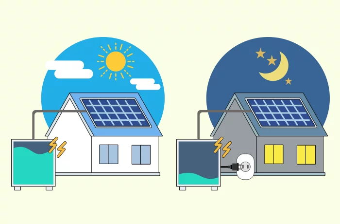 家庭用蓄電池と太陽光発電の併用