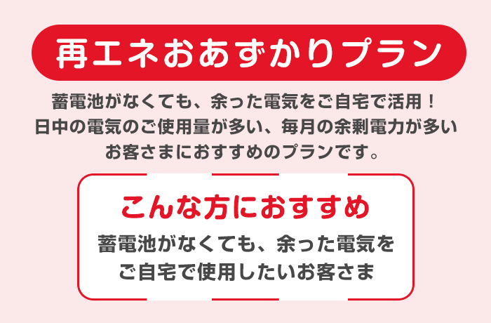 東京電力の卒FITプラン「再エネおあずかりプラン」