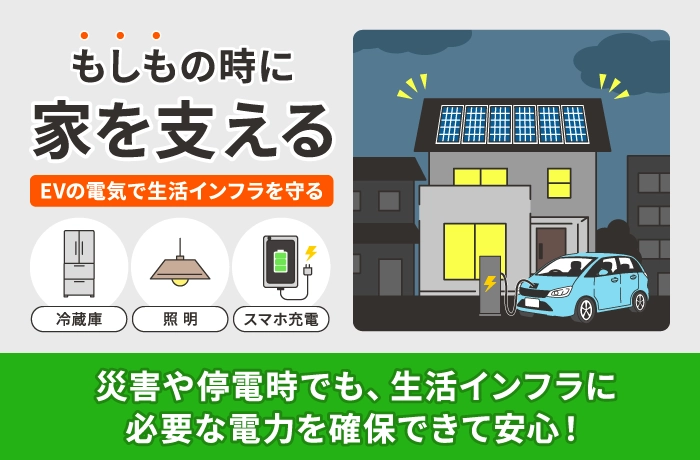 停電・災害時の電気自動車(EV)